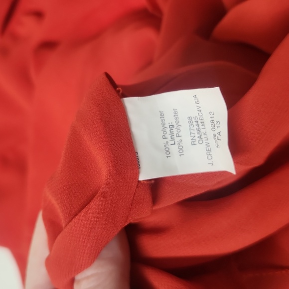 J. Crew Orange cap sleeve dress, size 8 - Picture 8 of 8